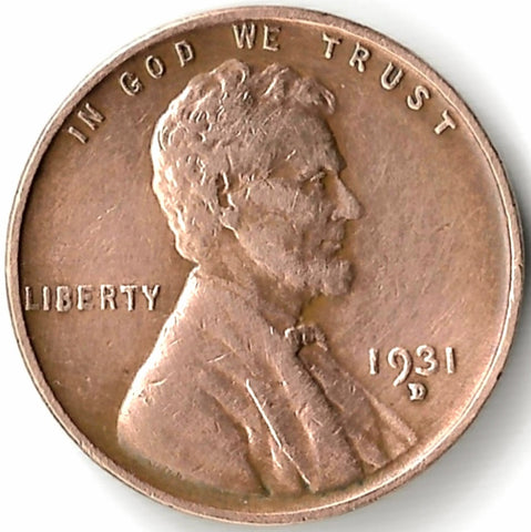 1931-D, Lincoln, Wheat, Cent, Coin, Penny, 1931, Denver, Mint, D, Semi-Key, Semi Key, Great Depression, Depression, Era, Detail, Lines, Shiny, Low Mintage, Semi, Key Date, Mint Mark, Mintmark, Copper, Wheatie, Wheat Ears, Detail, Wheat Back, Vintage, Rare, Metal, Antique, Collectible, Memorabilia, Invest, Hobby, Coins