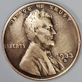 1933-D, Lincoln, Wheat, Cent, Coin, Penny, 1933, Denver, Mint, D, Great Depression, Depression, Era, Detail, Lines, Shiny, Low Mintage, Semi, Key Date, Mint Mark, Mintmark, Copper, Wheatie, Wheat Ears, Detail, Wheat Back, Vintage, Rare, Metal, Antique, Collectible, Memorabilia, Invest, Hobby, Coins