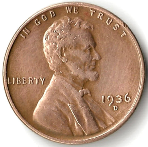1936-D, Lincoln, Wheat, Cent, Coin, Penny, 1936, Denver, Mint, D, Pre-WWII, Pre World War II, Era, Detail, Lines, Shiny, Low Mintage, Semi, Key Date, Mint Mark, Mintmark, Copper, Wheatie, Wheat Ears, Detail, Wheat Back, Vintage, Rare, Metal, Antique, Collectible, Memorabilia, Invest, Hobby, Coins