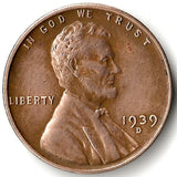 1939-D, Lincoln, Wheat, Cent, Coin, Penny, 1939, Denver, Mint, D, World War II, WWII, Era, Detail, Lines, Shiny, Low Mintage, Semi, Key Date, Mint Mark, Mintmark, Copper, Wheatie, Wheat Ears, Detail, Wheat Back, Vintage, Rare, Metal, Antique, Collectible, Memorabilia, Invest, Hobby, Coins