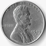 1943-D, Lincoln, Wheat, Cent, Coin, Penny, Steel, Zinc, Steel-Coated, 1943, Denver, Mint, D, Detail, Lines, Early, WWII, World War II, Era, War, Low Mintage, Semi, Key Date, Mintmark, Copper, Wheatie, Wheat Ears, Detail, Wheat Back, Vintage, Rare, Metal, Antique, Collectible, Memorabilia, Invest, Hobby, Coins