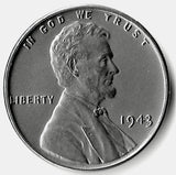 1943, Lincoln, Wheat, Cent, Coin, Penny, Zinc, Steel, 1943-P, Philadelphia, Mint, P, Detail, Lines, Early, WWII, World War II, Era, War, Low Mintage, Semi, Key Date, Mintmark, Copper, Wheatie, Wheat Ears, Detail, Wheat Back, Vintage, Rare, Metal, Antique, Collectible, Memorabilia, Invest, Hobby, Coins