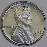 1943, Lincoln, Wheat, Cent, Coin, Penny, Steel, Zinc, Steel-Coated, 1943-P, Philadelphia, Mint, P, Detail, Lines, Early, WWII, World War II, Era, War, Low Mintage, Semi, Key Date, Mintmark, Copper, Wheatie, Wheat Ears, Detail, Wheat Back, Vintage, Rare, Metal, Antique, Collectible, Memorabilia, Invest, Hobby, Coins