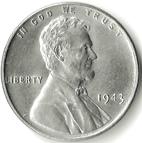 1943, Lincoln, Wheat, Cent, Coin, Penny, Steel, Zinc, Steel-Coated, 1943-P, Philadelphia, Mint, P, Detail, Lines, Early, WWII, World War II, Era, War, Low Mintage, Semi, Key Date, Mintmark, Copper, Wheatie, Wheat Ears, Detail, Wheat Back, Vintage, Rare, Metal, Antique, Collectible, Memorabilia, Invest, Hobby, Coins