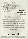 Acuna, Jr, Ronald, Rookie, Refractor, 2018, Topps, Chrome, Update, International, Affair, IA-RA, RC, MVP, Rookie Of The Year, ROY, World Series, Atlanta, Braves, Home Runs, Slugger, RC, Baseball, MLB, Baseball Cards