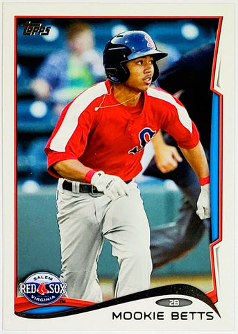 Betts, Mookie, Rookie, 2014, Topps, Pro Debut, 71, RC, MVP, All-Star, Batting Title, World Series, Title, Stolen Bases, Speed, Power, Boston, Red Sox, Los Angeles, Dodgers, Home Runs, Slugger, RC, Baseball, MLB, Baseball Cards