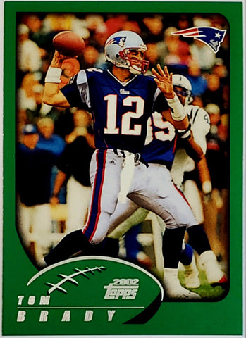 Brady, Tom, Rookie, Flagship, 2002, Topps, 248, RC, Quarterback, QB, MVP, Super Bowl, GOAT, Yards, Touch downs, Touchdowns, Passing, Receiving, Rushing, TD, New England, Patriots, Tampa, Tampa Bay, Buccaneers, Bucs, Football, Hobby, NFL, Football Cards
