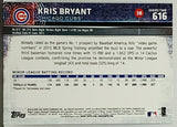 Bryant, Rookie, Kris, Topps, Series 2, SP, Short Print, Close Up, ROY, MVP, Chicago, Cubs, Memorabilia, Collectibles, Home Runs, Slugger, RC, Baseball, MLB, Baseball Cards