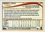 Cole, Gerrit, Refractor, 2014, Topps, Chrome, 46, Cy Young, Chef G, ERA Title, World Series, Bronx Bombers, Pittsburgh, Pirates, Houston, Astros, New York, Yankees, Pitcher, Strikeouts, Ks, Baseball, MLB, RC, Baseball Cards