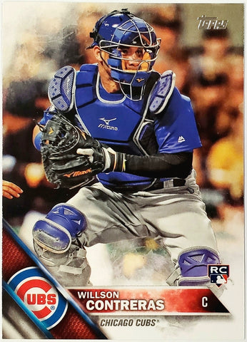 Contreras, Willson, Rookie, Wilson, Flagship, 2016, Topps, Update, US266, Catcher, 1st Base, First Base, Chicago, Cubs, St Louis, Cardinals, Boston, Red Sox, World Series, Memorabilia, Collectibles, Home Runs, Slugger, RC, Collectible, Baseball, MLB, Baseball Cards