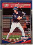 Crow-Armstrong, Pete, Rookie, Foil, Longevity, 2018, Panini, Stars And Stripes, Stars, Stripes, USA, Collegiate, Team USA, 64, PCA, 1st Round, First Round, Draft, Pick, New York, Mets, Chicago, Cubs, Speed, Power, Stolen Bases, Steals, Home Runs, Slugger, RC, Baseball, MLB, Baseball Cards