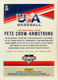 Crow-Armstrong, Pete, Rookie, Foil, Longevity, 2018, Panini, Stars And Stripes, Stars, Stripes, USA, Collegiate, Team USA, 64, PCA, MVP, 1st Round, First Round, Draft, Pick, New York, Mets, Chicago, Cubs, Memorabilia, Collectibles, Home Runs, Slugger, RC, Collectible, Baseball, MLB, Baseball Cards