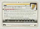 Cruz, Oneil, Rookie, Camo, Green, Parallel, Variation, 2020, Bowman, Prospects, BP-111, BP111, Topps, RC, Shortstop, Pittsburgh, Pirates, Home Runs, Slugger, RC, Baseball, MLB, Baseball Cards