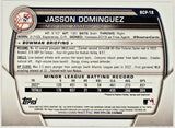 Dominguez, Jasson, Jason, Rookie, Blue, Sapphire, Refractor, Variation, 2023, Bowman, Chrome, Prospects, BCP-18, BCP18, Topps, RC, Prospect, The Martian, Futures Game, New York, Yankees, Bronx, Bombers, Home Runs, Slugger, RC, Baseball, MLB, Baseball Cards