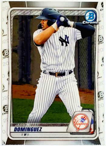 Dominguez, Jasson, Jason, Rookie, 2020, Bowman, Chrome, Draft, BD-151, Topps, RC, The Martian, Futures Game, New York, Yankees, Bronx, Bombers, Home Runs, Slugger, RC, Baseball, MLB, Baseball Cards