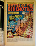 Fantastic Four #112 Comic Book, Hulk Vs. Thing, Marvel Comics 1971 Lee