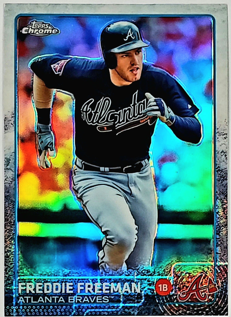 Freddie Freeman Refractor 2015 Topps Chrome #105, Atlanta Braves