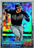 Freeman, Freddie, Refractor, 2015, Topps, Chrome, 105, MVP, All-Star, 1st Base, First Base, Atlanta, Braves, Los Angeles, Dodgers, World Series, Champ, Championship, Title, Ring, Home Runs, Slugger, RC, Baseball, MLB, Baseball Cards