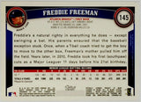 Freeman, Rookie, Flagship, Freddie, 2011, Topps, 145, RC, Topps, MVP, All-Star, 1st Base, First Base, Atlanta, Braves, Los Angeles, Dodgers, World Series, Champ, Championship, Title, Ring, Home Runs, Slugger, RC, Baseball, MLB, Baseball Cards