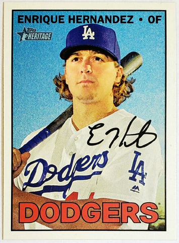 Hernandez, Enrique, Rookie, Kiké, 2016, Topps, Heritage, High, Numbers, 529, Short Print, SP, Los Angeles, Dodgers, Boston, Red Sox, World Series, Home Runs, Slugger, RC, Collectible, Baseball, MLB, Baseball Cards