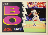 Jackson, Bo, Bo Breaker, 1991, Score, 773, All-Star, All-Star Game MVP, ASG, Phenom, 2-Sports, Dual Sport, Athlete, Football, Los Angeles, Raiders, NFL, Bo Knows, Kansas City, Royals, Collectibles, Home Runs, Slugger, RC, Baseball, MLB, Baseball Cards