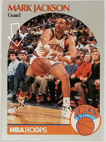 Jackson, Mark, Error, Menendez, Brothers, Twins, 1990, Hoops, 205, ROY, All-Star, Point Guard, New York, Knicks, Collectible, Basketball, Points, Hobby, NBA, Basketball Cards