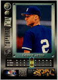 Jeter, Derek, Rookie, Foil, 1996, Metal, Universe, 87, Fleer, Skybox, HOF, ROY, Rookie Of The Year, Captain, Shortstop, New York, Yankees, World Series, Bronx, Bombers, Bronx Bombers, Home Runs, Slugger, RC, Baseball, MLB, Baseball Cards