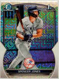 Jones, Spencer, Rookie, 1st Bowman, First, Mojo, Refractor, Mega, Mega Box, Variation, 2023, Bowman, Chrome, Prospects, BCP139, BCP-139, Topps, RC, Prospect, Draft, New York, Yankees, Bronx, Bombers, Collectibles, Home Runs, Slugger, RC, Baseball, MLB, Baseball Cards