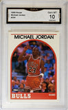 Jordan, Michael, 1989, Hoops, 200, Graded 10, GMA, GMA 10, Gem Mint, Mint, HOF, ROY, MVP, All-Star, All-NBA, Finals MVP, GOAT, Chicago, Bulls, Wizards, Finals, Champ, Basketball, Points, Memorabilia, Collectibles, Hobby, NBA, Basketball Cards