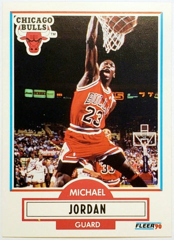 Jordan, Michael, 1990, Fleer, 26, HOF, ROY, MVP, All-Star, All-NBA, Finals MVP, GOAT, Chicago, Bulls, Washington, Wizards, Finals, Championship, Champ, Title, Rings, Memorabilia, Collectible, Basketball, Points, Hobby, NBA, Basketball Cards