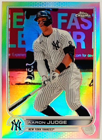 Aaron Judge Refractor 2022 Topps Chrome #99 Yankees MVP, Home Runs –