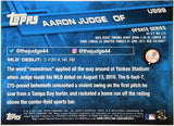 Judge, Aaron, Rookie, Debut, 2017, Topps, Update, US99, RC, Topps, MVP, ROY, Rookie Of The Year, All-Star, Silver Slugger, Home Run Derby Champ, All Rise, New York, Yankees, Bronx Bombers, Memorabilia, Collectibles, Home Runs, Slugger, RC, Baseball, MLB, Baseball Cards