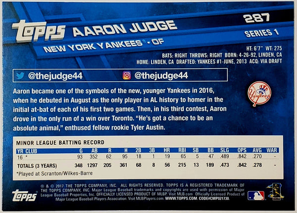 Aaron Judge Rookie 