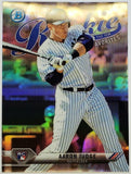Judge, Aaron, Rookie, Refractor, 2017, Bowman, Chrome, ROY Favorites, ROYF-9. ROYF9, RC, Topps, MVP, ROY, Rookie Of The Year, All-Star, Silver Slugger, Home Run Derby Champ, All Rise, New York, Yankees, Bronx Bombers, Memorabilia, Collectibles, Home Runs, Slugger, RC, Baseball, MLB, Baseball Cards