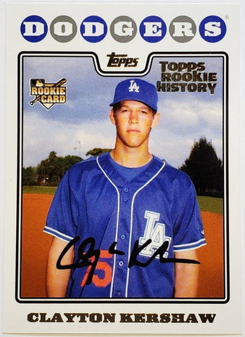 Kershaw, Clayton, Rookie, 2008 Retro, 2008, Topps, Archives, Topps Rookie History, UH240, NNO, RC, Cy Young, MVP, ERA Title, Gold Glove, Claw, World Series, Pitcher, Los Angeles, Dodgers, Memorabilia, Collectibles, Pitcher, Strikeouts, Ks, Baseball, MLB, RC, Baseball Cards