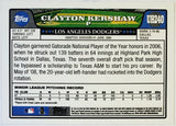 Kershaw, Clayton, Rookie, 2008 Retro, 2008, Topps, Archives, Topps Rookie History, UH240, NNO, RC, Cy Young, MVP, ERA Title, Gold Glove, Claw, World Series, Pitcher, Los Angeles, Dodgers, Memorabilia, Collectibles, Pitcher, Strikeouts, Ks, Baseball, MLB, RC, Baseball Cards