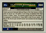 Kershaw, Clayton, Rookie, 2008 Retro, 2008, Topps, Archives, Topps Rookie History, UH240, NNO, RC, Cy Young, MVP, ERA Title, Pitching Triple Crown, Gold Glove, Claw, World Series, Pitcher, Los Angeles, Dodgers, Pitcher, Strikeouts, Ks, Baseball, MLB, RC, Baseball Cards