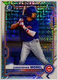 Morel, Christopher, Rookie, 1st Bowman, First, Mojo, Refractor, Mega, Mega Box, Variation, 2021, Bowman, Chrome, Prospects, BCP131, BCP-131, 131, Topps, RC, Chicago, Cubs, Wrigley, Home Runs, Slugger, RC, Baseball, MLB, Baseball Cards