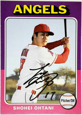 Ohtani, Shohei, 1975 Topps, Retro, 2019, Topps, Archives, 101, Rookie Of The Year, ROY, MVP, Pitcher, Japan, Japanese, Los Angeles, Angels, Anaheim, Dodgers, World Series, WBC, Memorabilia, Collectible, Strikeouts, Home Runs, Slugger, RC, Baseball, MLB, Baseball Cards