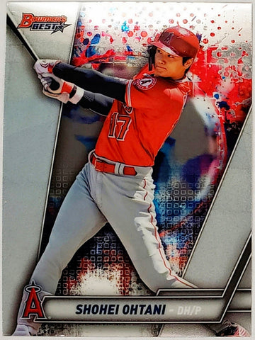 Ohtani, Shohei, 2nd Year, Chrome, Surface, 2019, Bowmans, Best, Bowman, 33, Topps, Rookie Of The Year, ROY, MVP, Pitcher, Japan, Japanese, Los Angeles, Angels, Anaheim, Dodgers, World Series, WBC, Strikeouts, Collectible, Home Runs, Slugger, RC, Baseball, MLB, Baseball Cards