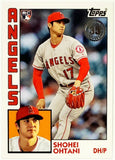 Ohtani, Shohei, Rookie, RC, Symbol, Error, 1984, Retro, 35th, Anniversary, Insert, 2019, Topps, Update, 84-25, Rookie Of The Year, ROY, MVP, Pitcher, 2-Way, Japan, Japanese, Los Angeles, Angels, Anaheim, Strikeouts, Home Runs, Slugger, RC, Baseball