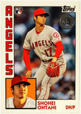 Ohtani, Shohei, Rookie, RC, Symbol, Error, 1984, Retro, 35th, Anniversary, Insert, 2019, Topps, Update, 84-25, Rookie Of The Year, ROY, MVP, Pitcher, 2-Way, Japan, Japanese, Los Angeles, Angels, Anaheim, Strikeouts, Home Runs, Slugger, RC, Baseball