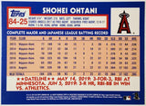 Ohtani, Shohei, Rookie, RC, Symbol, Error, 1984, Retro, 35th, Anniversary, Insert, 2019, Topps, Update, 84-25, Rookie Of The Year, ROY, MVP, Pitcher, Japan, Japanese, Los Angeles, Angels, Anaheim, Dodgers, World Series, WBC, Memorabilia, Collectibles, Strikeouts, Home Runs, Slugger, RC, Baseball, MLB, Baseball Cards