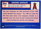 Ohtani, Shohei, Silver Pack, Mojo, Refractor, Mega, Box, 1984, Retro, 35th Anniversary, Insert, 2019, Topps, Chrome, T84-17, Rookie Of The Year, ROY, MVP, Pitcher, Japan, Japanese, Los Angeles, Angels, Anaheim, Dodgers, World Series, WBC, Memorabilia, Collectible, Strikeouts, Home Runs, Slugger, RC, Baseball, MLB, Baseball Cards