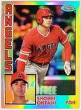 Ohtani, Shohei, Refractor, 1984, Retro, 35th Anniversary, Insert, 2019, Topps, Chrome, 84TC-25, 84TC25, Rookie Of The Year, ROY, MVP, Pitcher, Japan, Japanese, Los Angeles, Angels, Anaheim, Dodgers, World Series, WBC, Memorabilia, Collectible, Strikeouts, Home Runs, Slugger, RC, Baseball, MLB, Baseball Cards