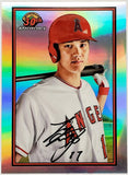 Ohtani, Shohei, 1989, Retro, 30th Anniversary, Insert, 2019, Bowman, Chrome, B30-SO, Topps, Rookie Of The Year, ROY, MVP, Pitcher, Japan, Japanese, Los Angeles, Angels, Anaheim, Dodgers, World Series, WBC, Memorabilia, Collectibles, Strikeouts, Home Runs, Slugger, RC, Baseball, MLB, Baseball Cards