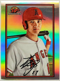 Ohtani, Shohei, 1989, Retro, 30th Anniversary, Insert, 2019, Bowman, Chrome, B30-SO, Topps, Rookie Of The Year, ROY, MVP, Pitcher, Japan, Japanese, Los Angeles, Angels, Anaheim, Dodgers, World Series, WBC, Strikeouts, Collectible, Strikeouts, Home Runs, Slugger, RC, Baseball, MLB, Baseball Cards