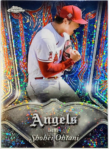Ohtani, Shohei, Refractor, Pinstriped, Club, Plaques, Pinstripe, 2022, Topps, Chrome, P-1, P1, Rookie Of The Year, ROY, MVP, Pitcher, Japan, Japanese, Los Angeles, Angels, Anaheim, Dodgers, World Series, WBC, Memorabilia, Collectibles, Strikeouts, Home Runs, Slugger, RC, Baseball, MLB, Baseball Cards
