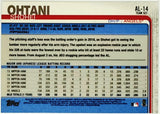 Ohtani, Shohei, Rookie Cup, Rookie Trophy, 2019, Topps, Team Set, Team, 2019, AL-14, Rookie Of The Year, ROY, MVP, Pitcher, 2-Way, Japan, Japanese, Los Angeles, Angels, Anaheim, WBC, Strikeouts, Home Runs, Slugger, RC, Baseball, MLB, Baseball Cards