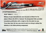 Ohtani, Shohei, Rookie, Debut, 2018, Topps, Chrome Update, HMT32, RC, Rookie Of The Year, ROY, MVP, Pitcher, Japan, Japanese, Los Angeles, Angels, Anaheim, Dodgers, WBC, Strikeouts, Home Runs, Slugger, RC, Baseball, MLB, Baseball Cards